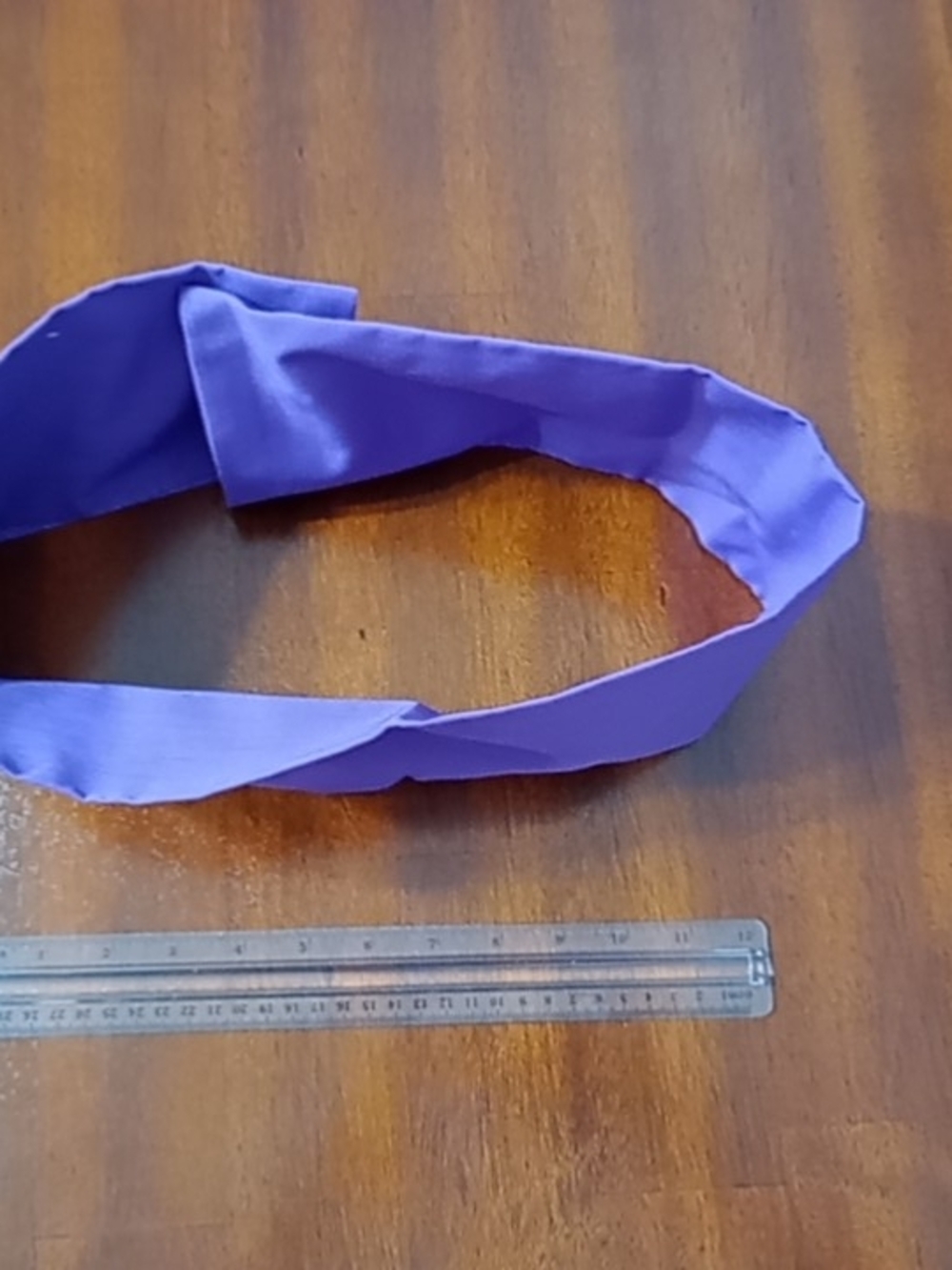 Versatile Purple Women's Scarf Wrap Or Head Wrap With Hook Clasps And Button